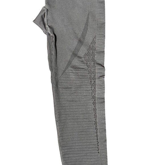 Gymshark Womens XS Light Brown Ribbed Seamless Leggings High waist Tummy Control - Picture 9 of 14